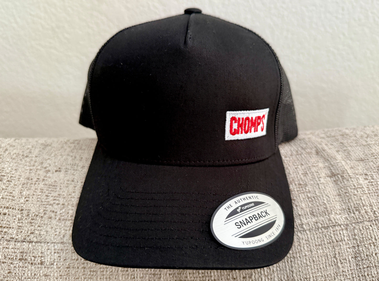 Hat Blk Chomps Trucker RTO
