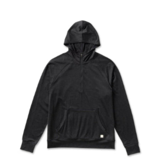 Vuori Chomps Logo Black Half Zip Sweatshirt