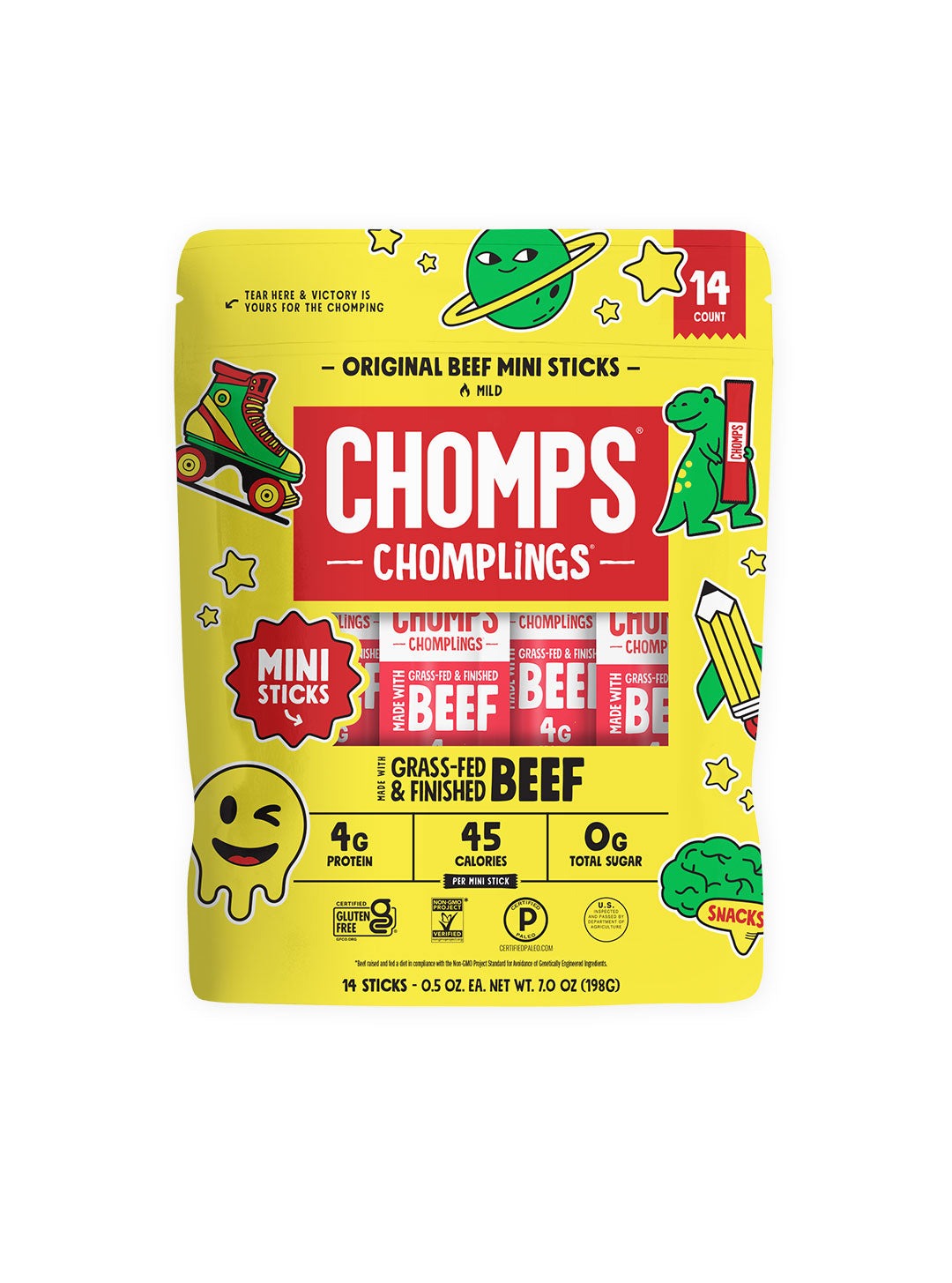 14 ct. Original Beef Chomplings School Pack