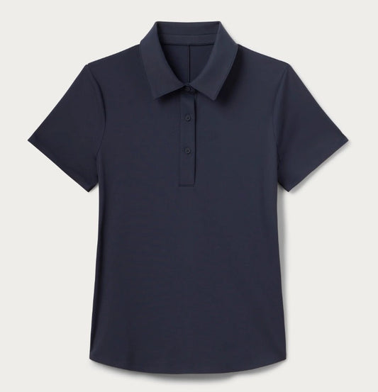 Women's Black Rhone Polo