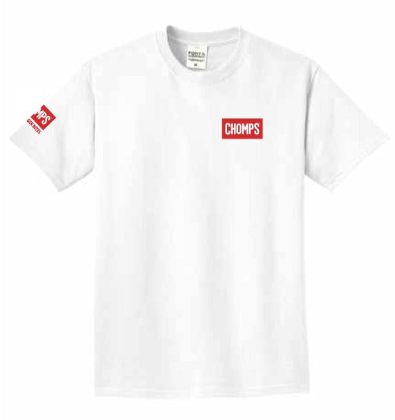 Chomps White Logo T‐Shirt